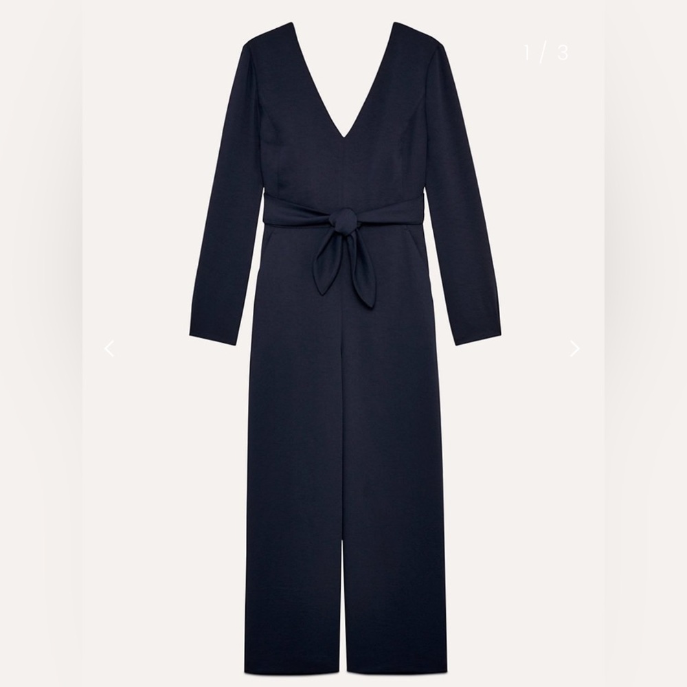 SOLD - Aritzia Wilfred | Ecoutement Jumpsuit | Navy | Size 4 - Picture 5 of 12